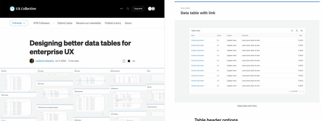 Enterprise UX Essential Resources To Design Complex Data Tables By