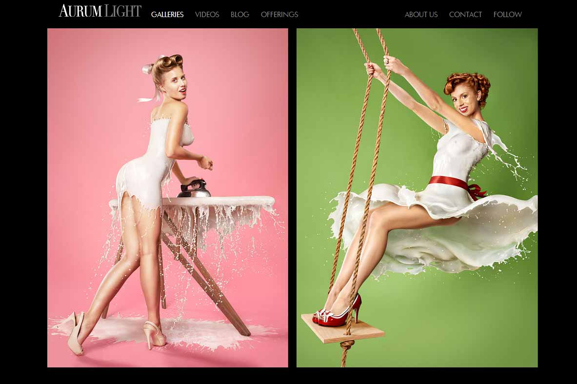 Pinup in milk