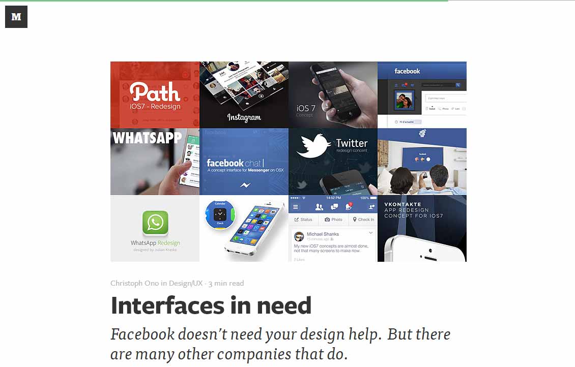 Interfaces in need