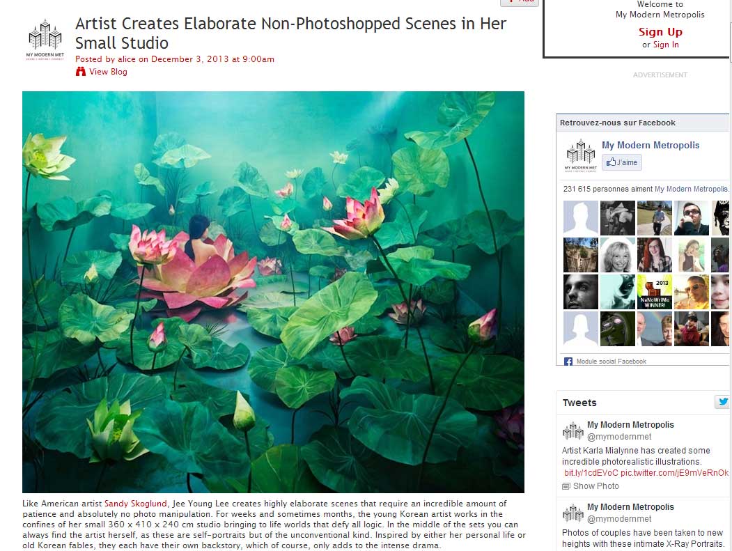 Artist Creates Elaborate Non-Photoshopped Scenes in Her Small Studio