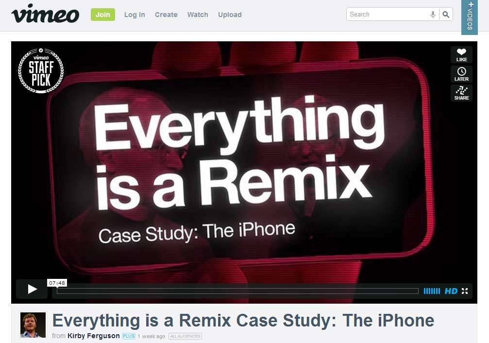 Everything is a Remix Case Study: The iPhone