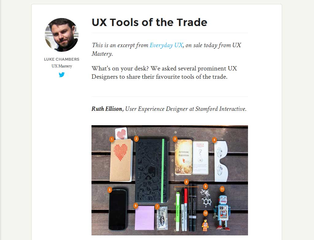 UX Tools of the Trade