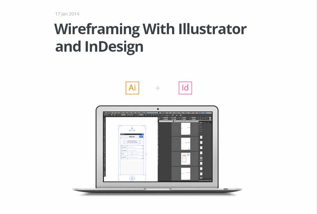 Wireframing With Illustrator & InDesign