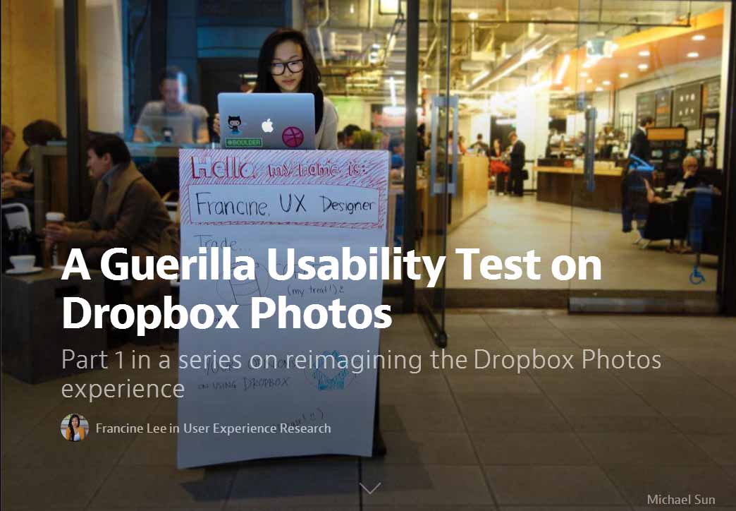 Usability Test on Dropbox Photos 
