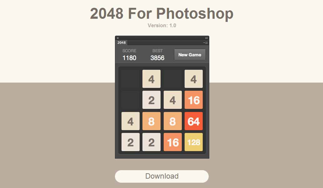 2048 for Photoshop 