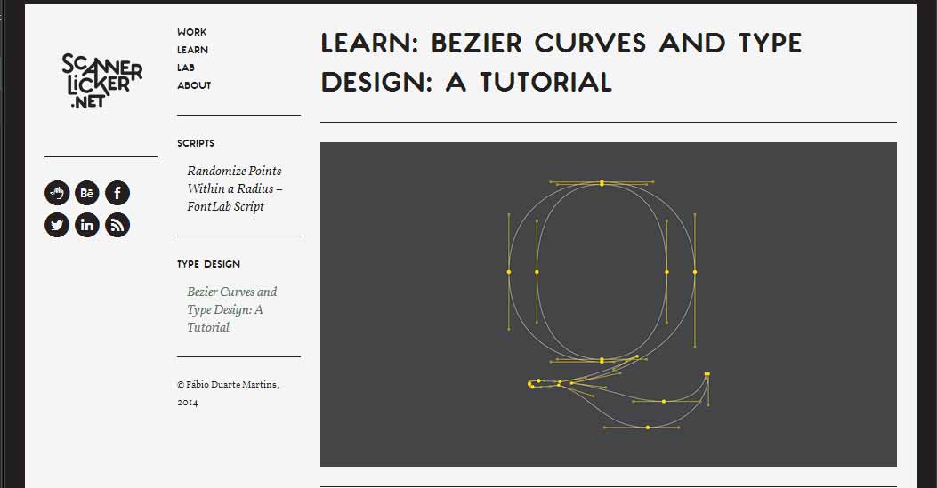 Bezier Curves and Type Design: A Tutorial