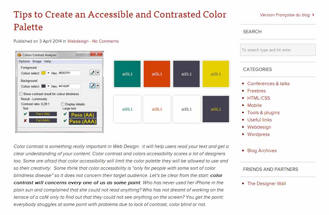 Tips to Create an Accessible and Contrasted Color Palette