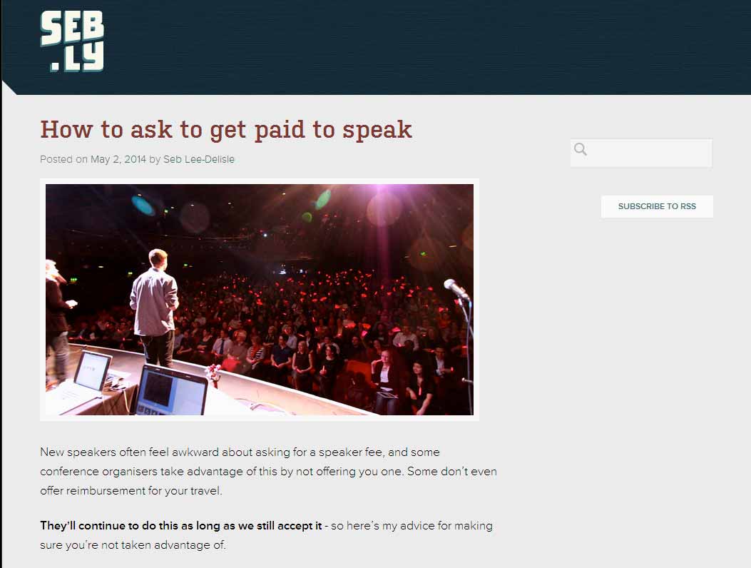 get paid speaker