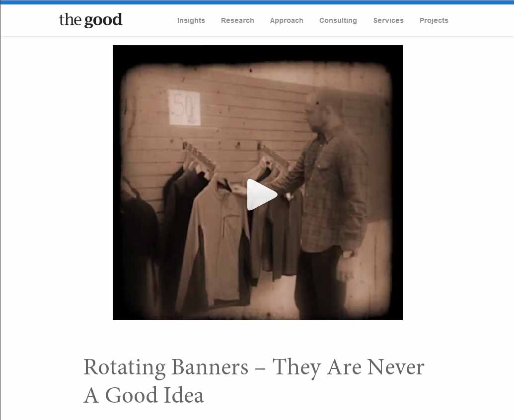Rotating Banners – They Are Never A Good Idea: