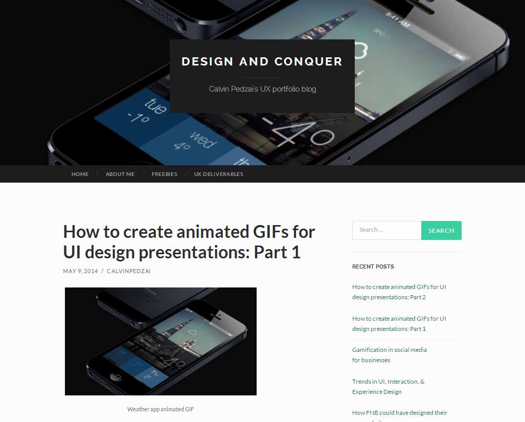 create animated GIFs for UI design presentations using Photoshop and After Effect