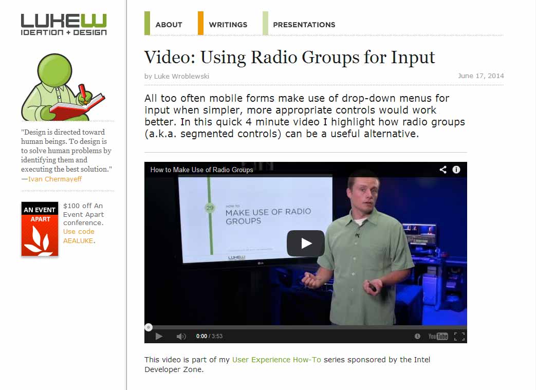 Video: Using Radio Groups for Input