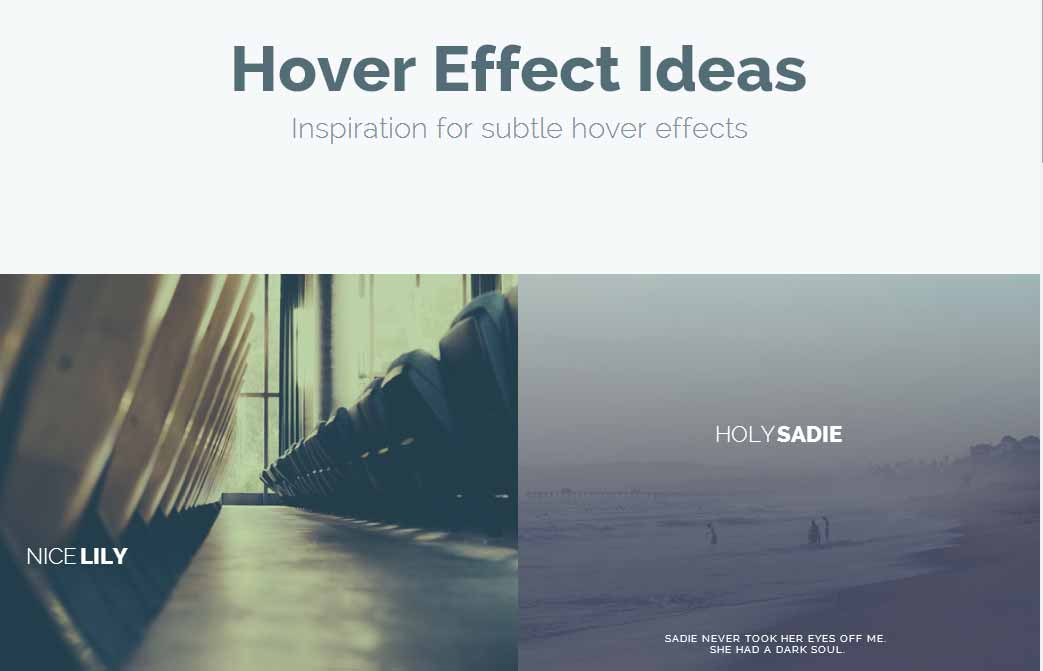 Nice and subtle hover effect for image thumbnails