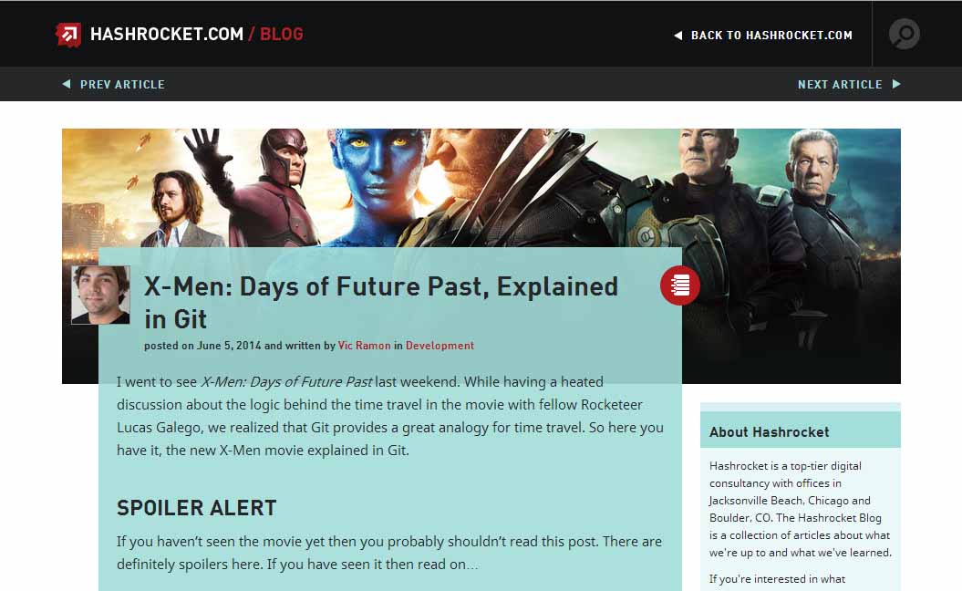 X-Men: Days of Future Past, Explained in Git 