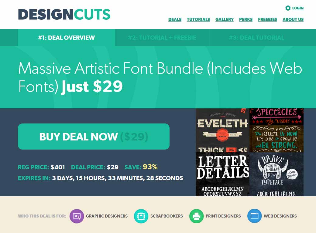 14 Beautifully Creative, Hand Crafted Fonts for $29