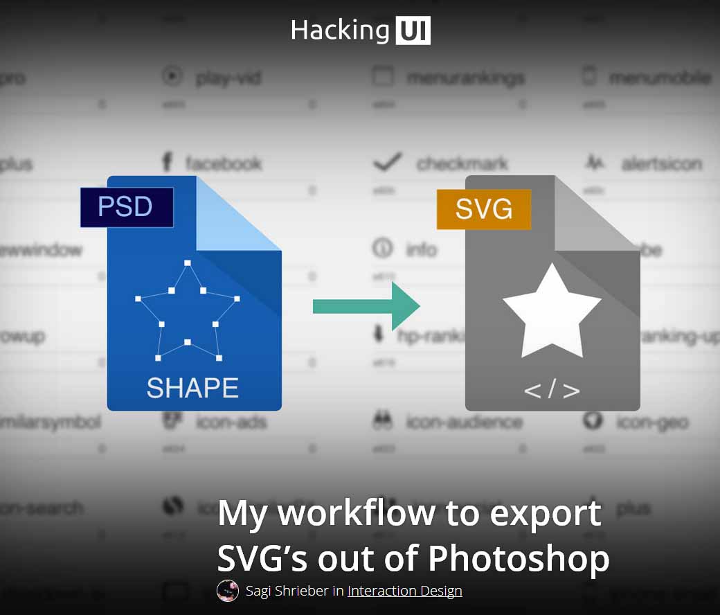 My workflow to export SVG’s out of Photoshop
