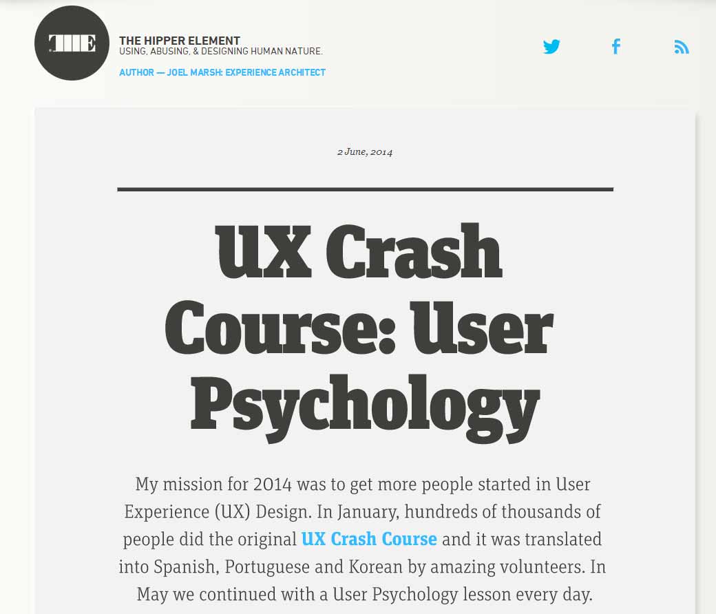 ux crash course