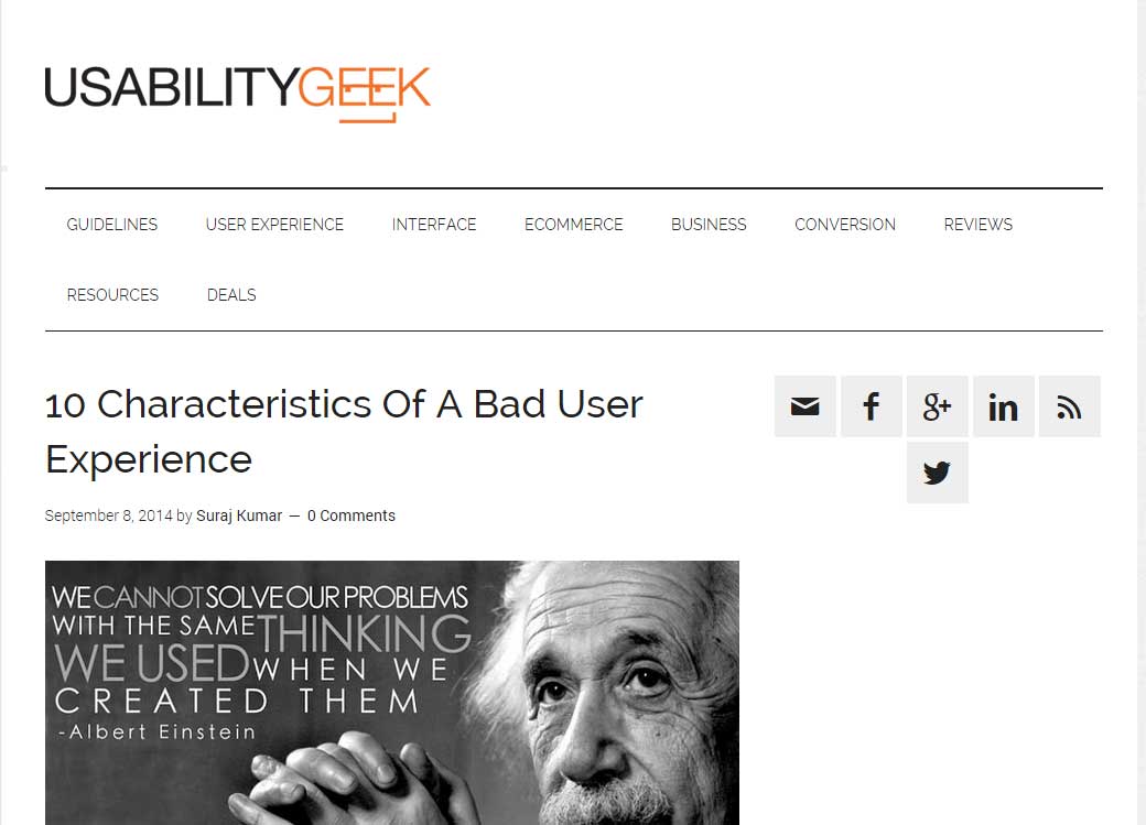 10 Characteristics Of A Bad User Experience
