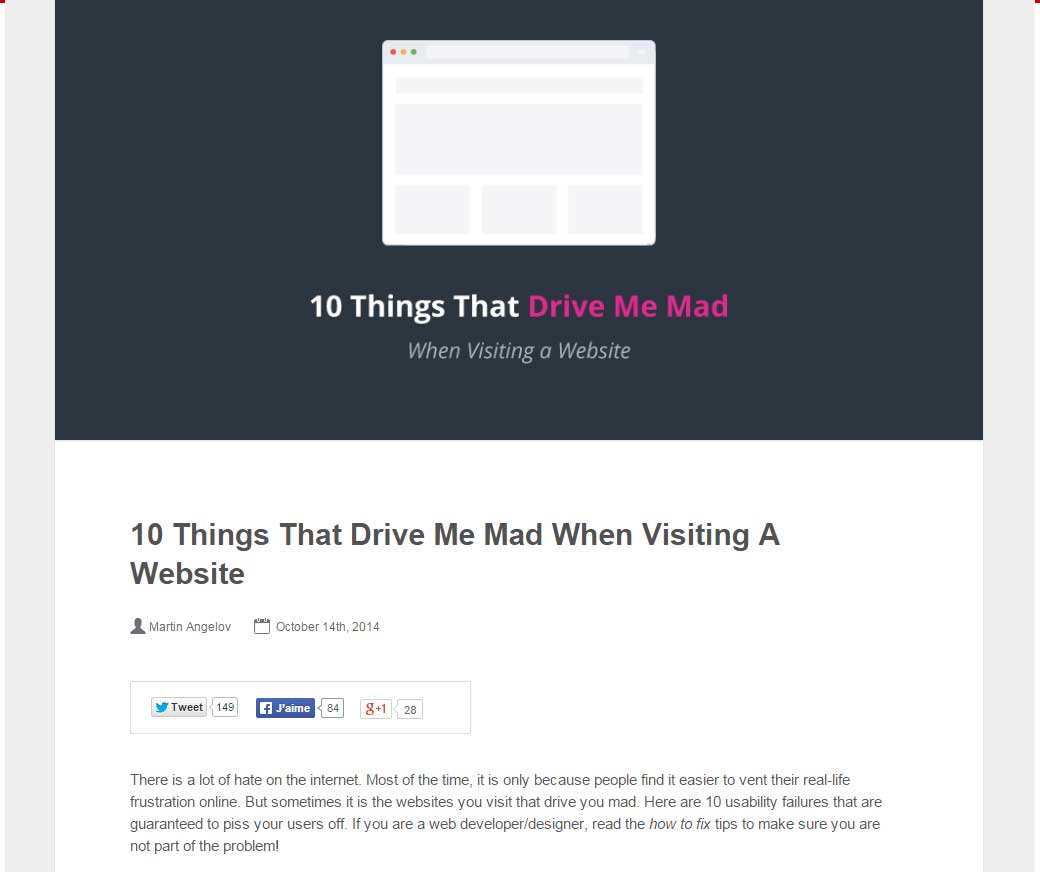 10 Things That Drive Me Mad When Visiting A Website 