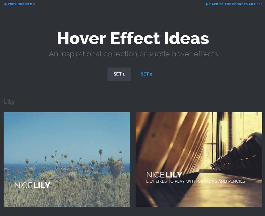 Some More Subtle Hover Effect Ideas 