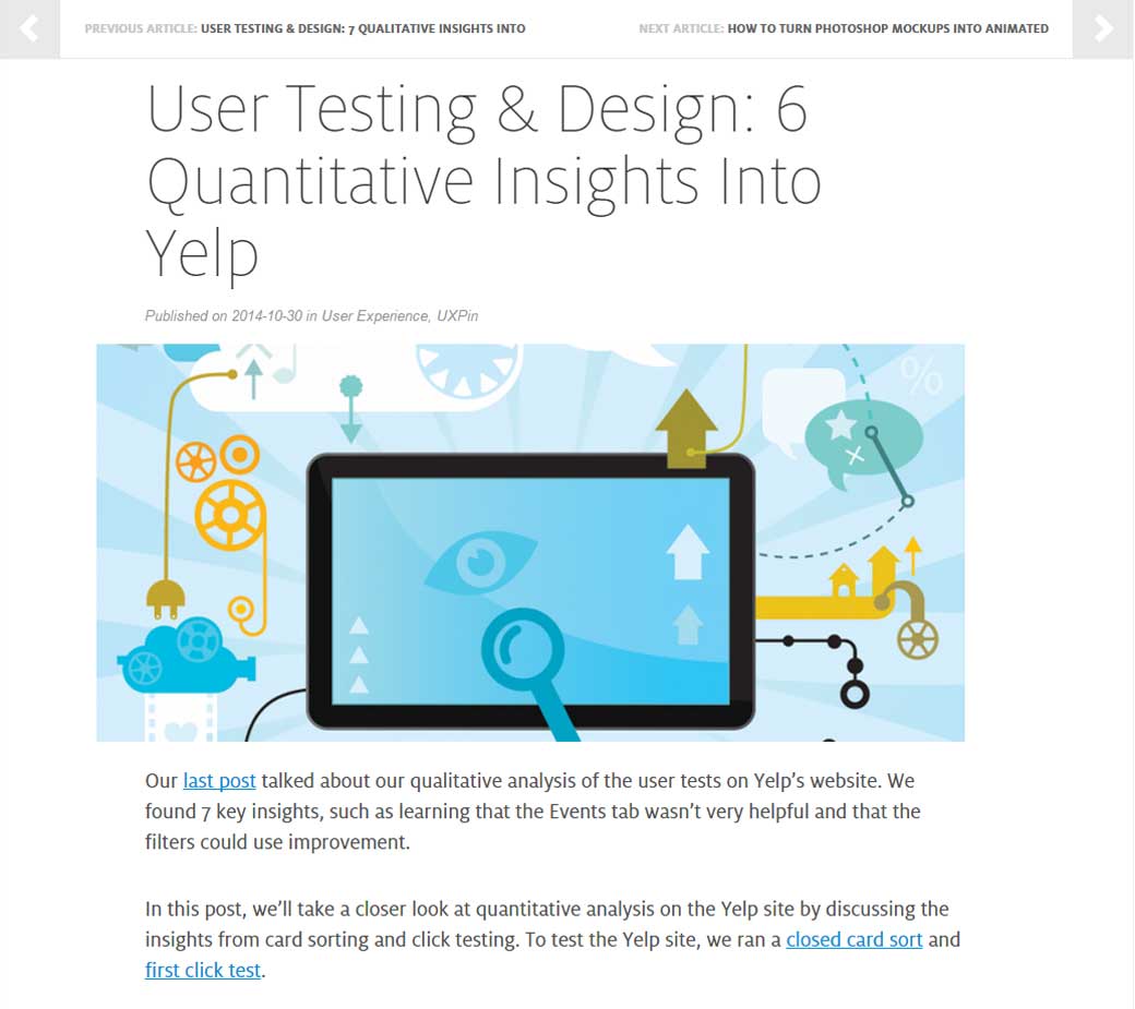 User Testing & Design: 6 Quantitative Insights Into Yelp
