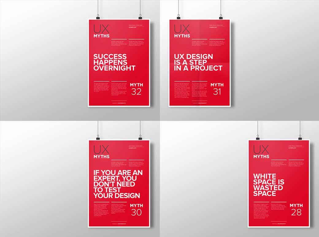 32 Posters That Debunk Common UX Misconceptions