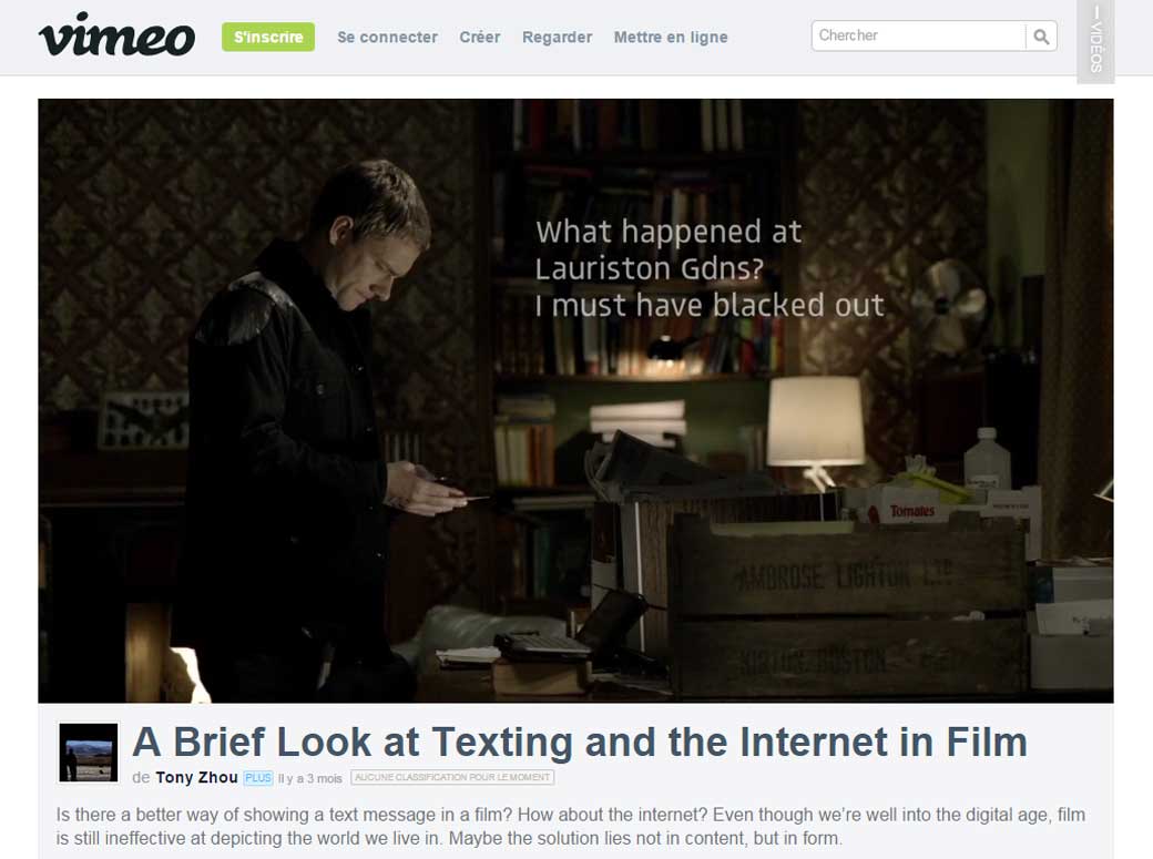 A Brief Look at Texting and the Internet in Film