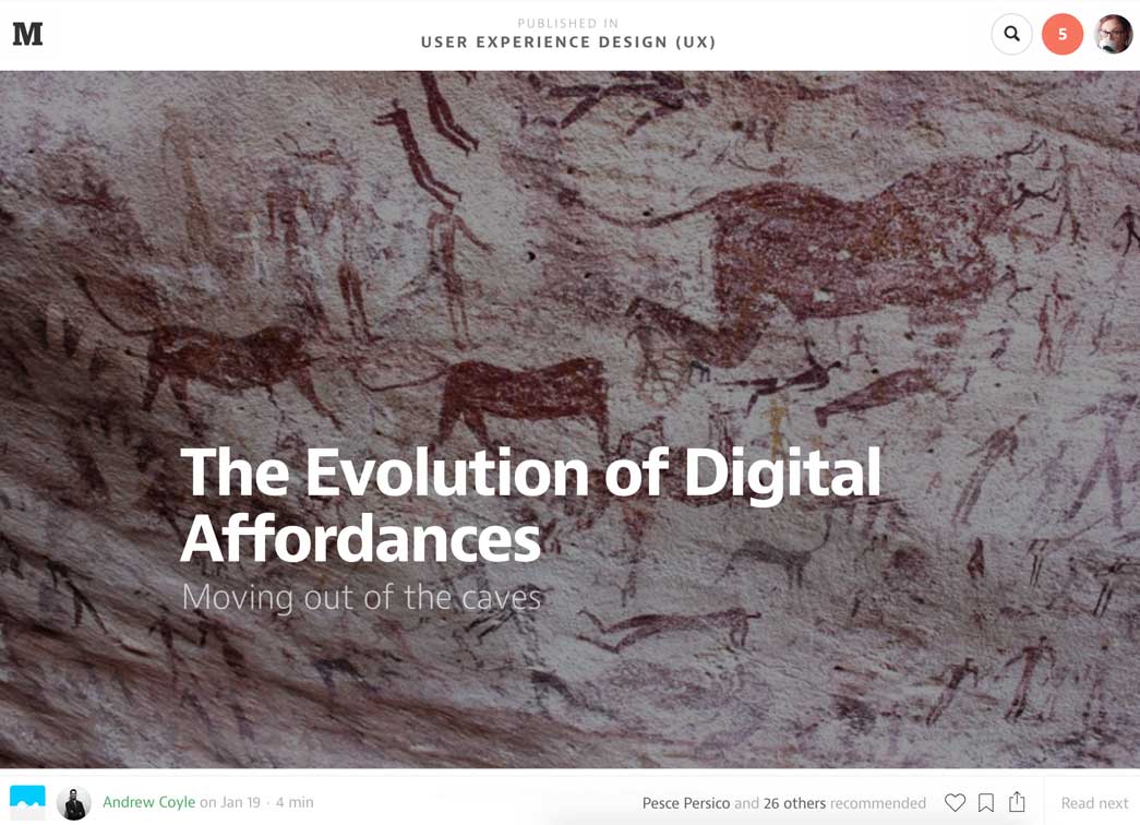 The Evolution of Digital Affordances 