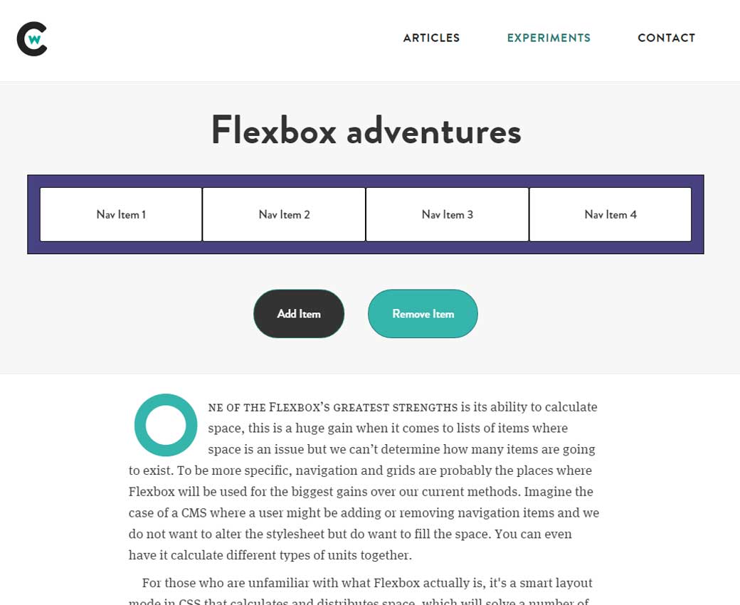 Flexbox adventures