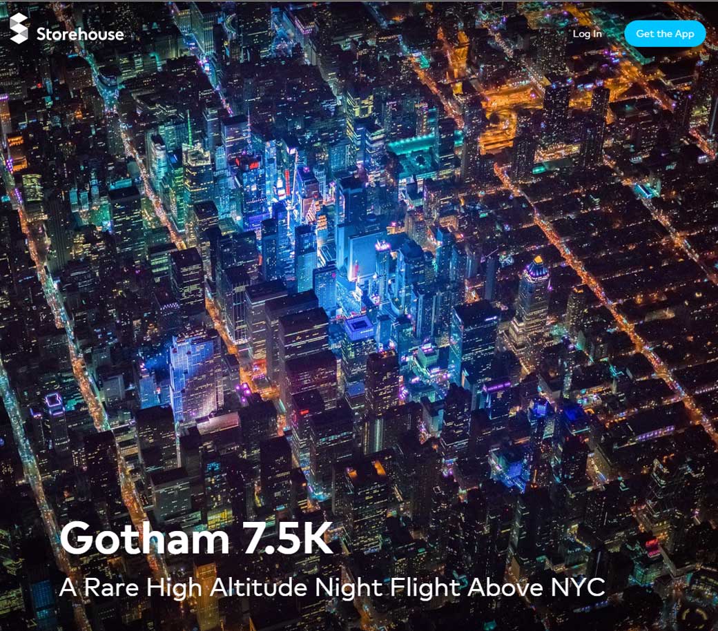  high altitude night flight above NYC