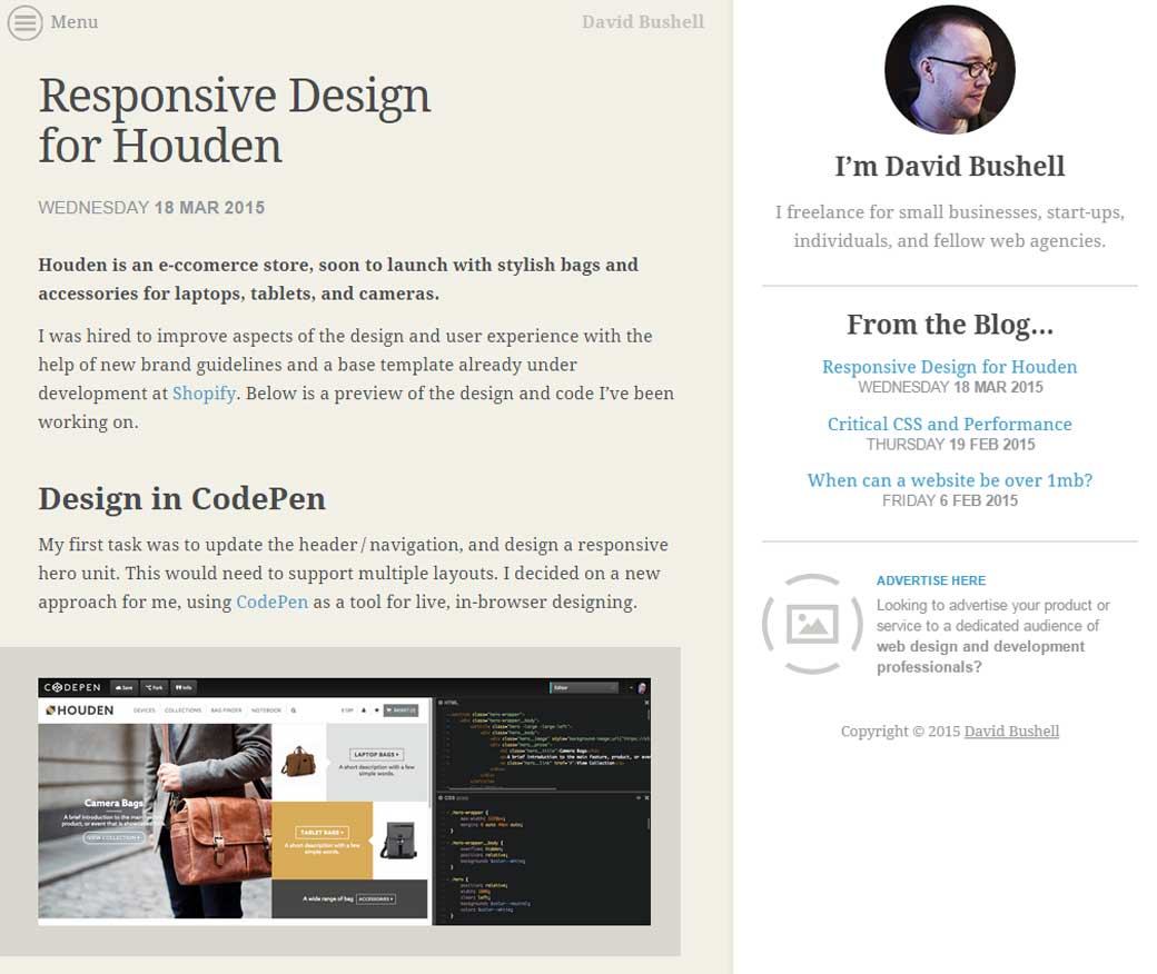 Responsive Design for Houden