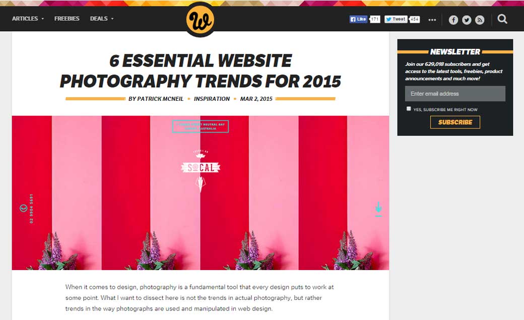 6 essential website photography trends for 2015