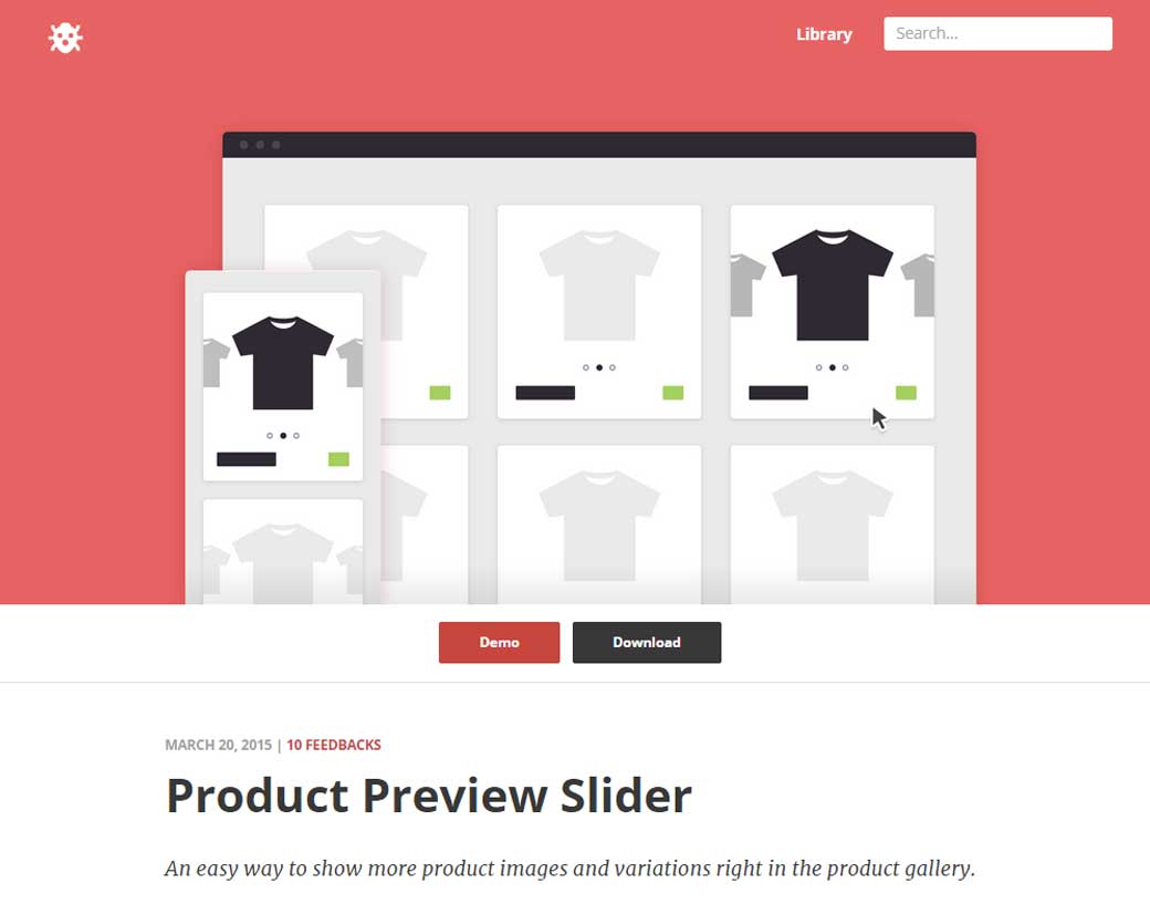 Product Preview Slider