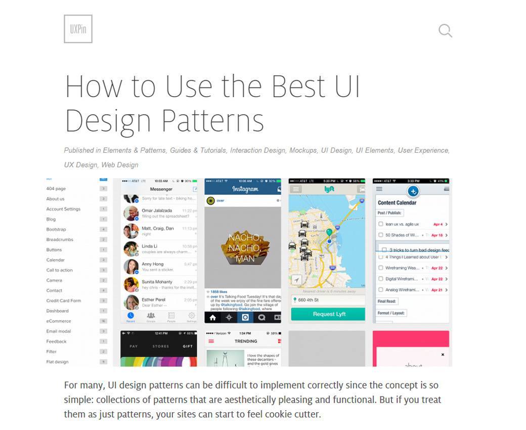 How to Use the Best UI Design Patterns
