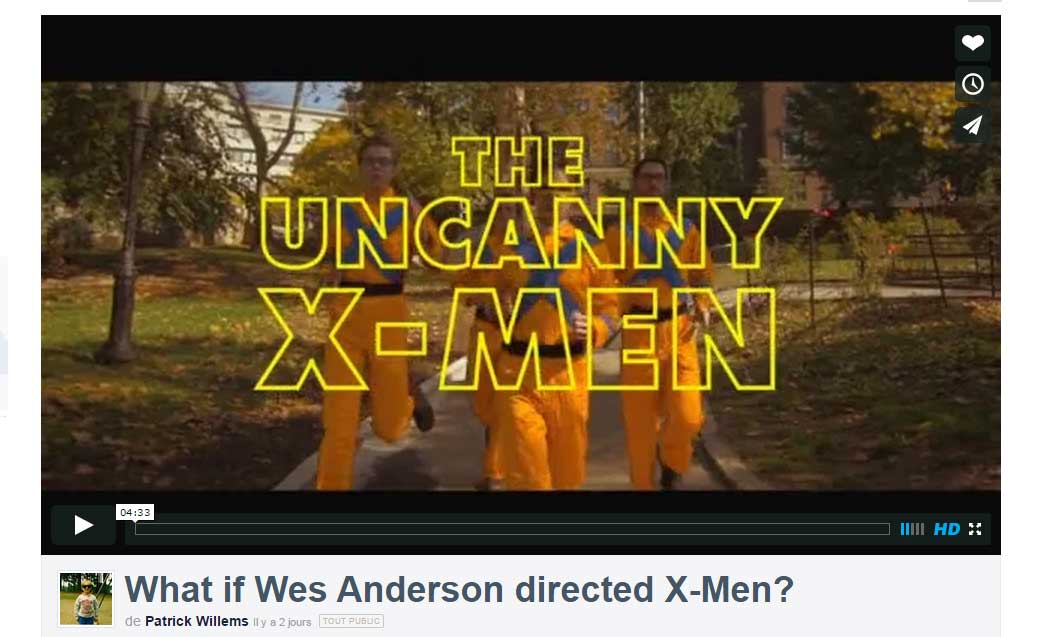 What if Wes Anderson directed X-Men?