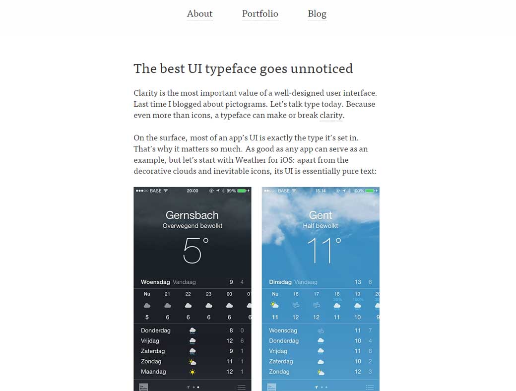 The best UI typeface goes unnoticed