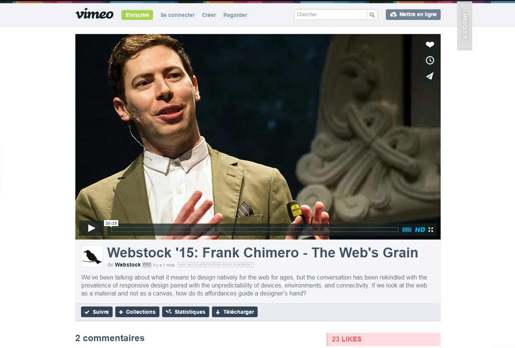  Webstock '15: Frank Chimero - The Web's Grain