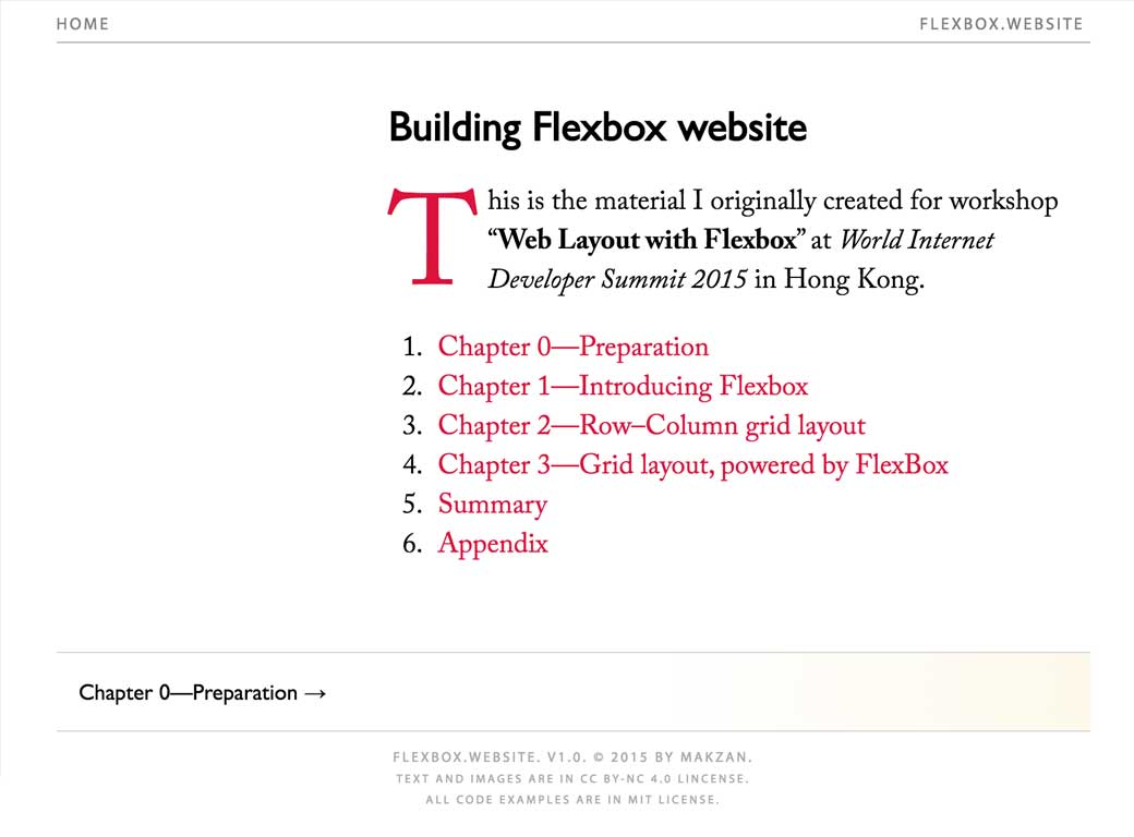 Building Flexbox website