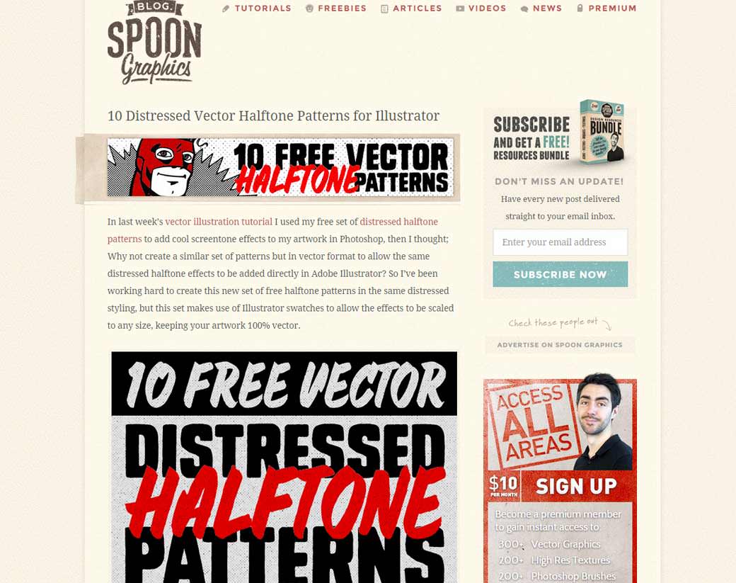 10 Distressed Vector Halftone Patterns for Illustrator