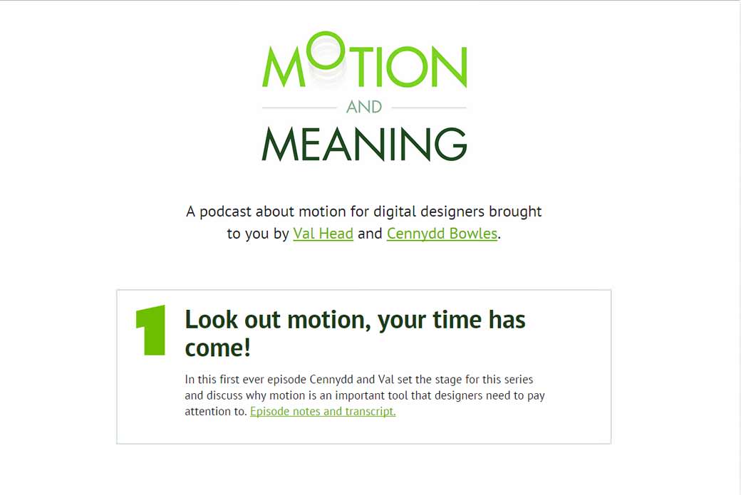 Motion and meaning