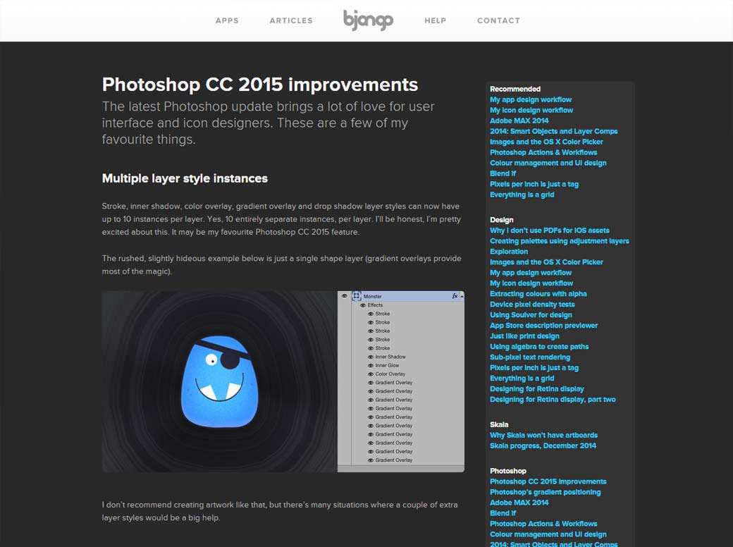 Photoshop CC 2015 improvements 