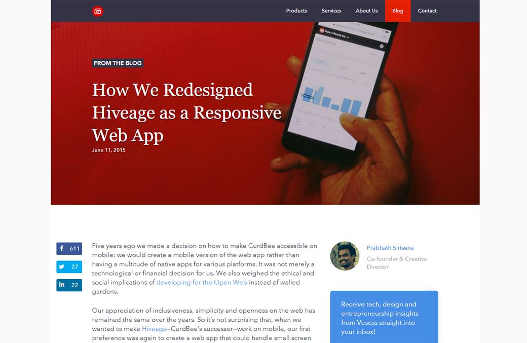 How We Redesigned Hiveage as a Responsive Web App