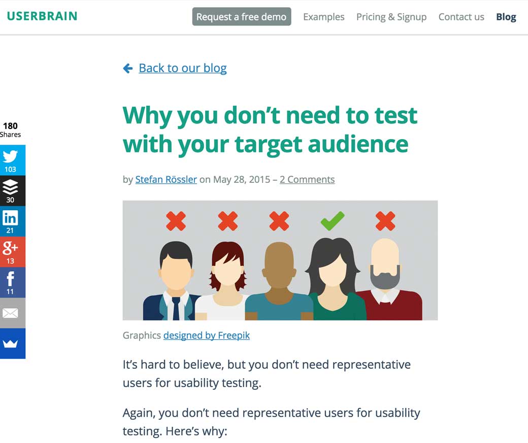 Why you don’t need to test with your target audience