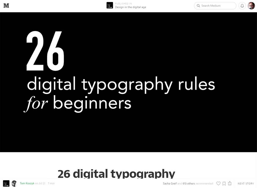 26 digital typography rules for beginners