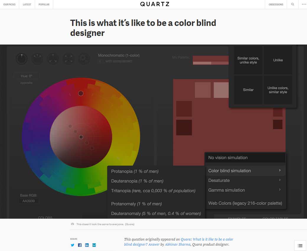 This is what it’s like to be a color blind designer