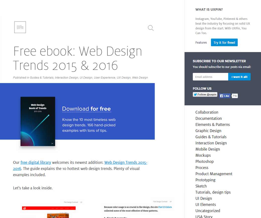 Free ebook: Web Design Trends 2015 & 2016,