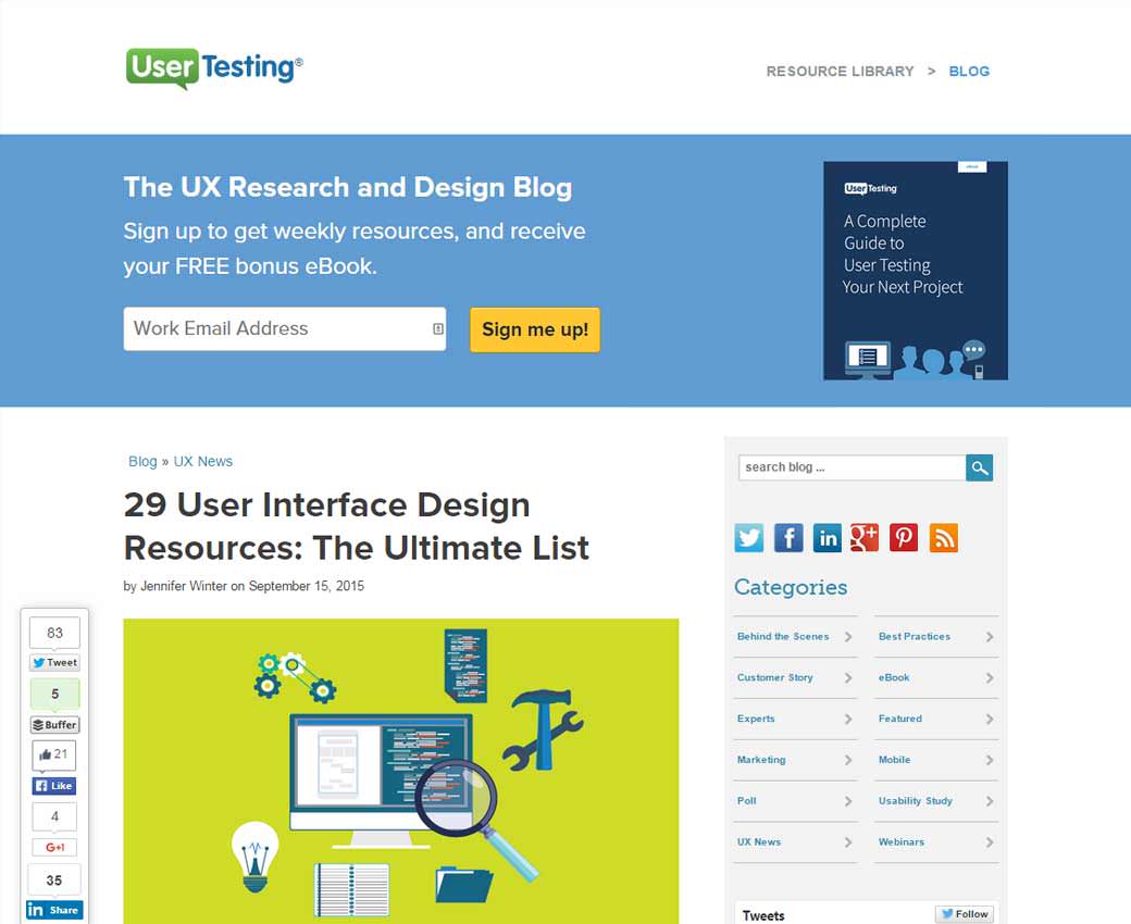 29 User Interface Design Resources: The Ultimate List