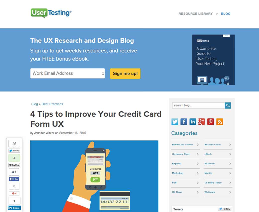 4 Tips to Improve Your Credit Card Form UX