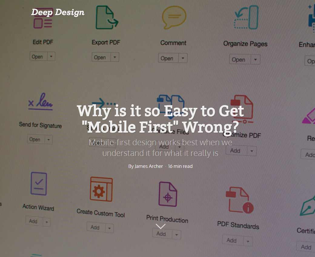 Why is it so Easy to Get "Mobile First" Wrong?