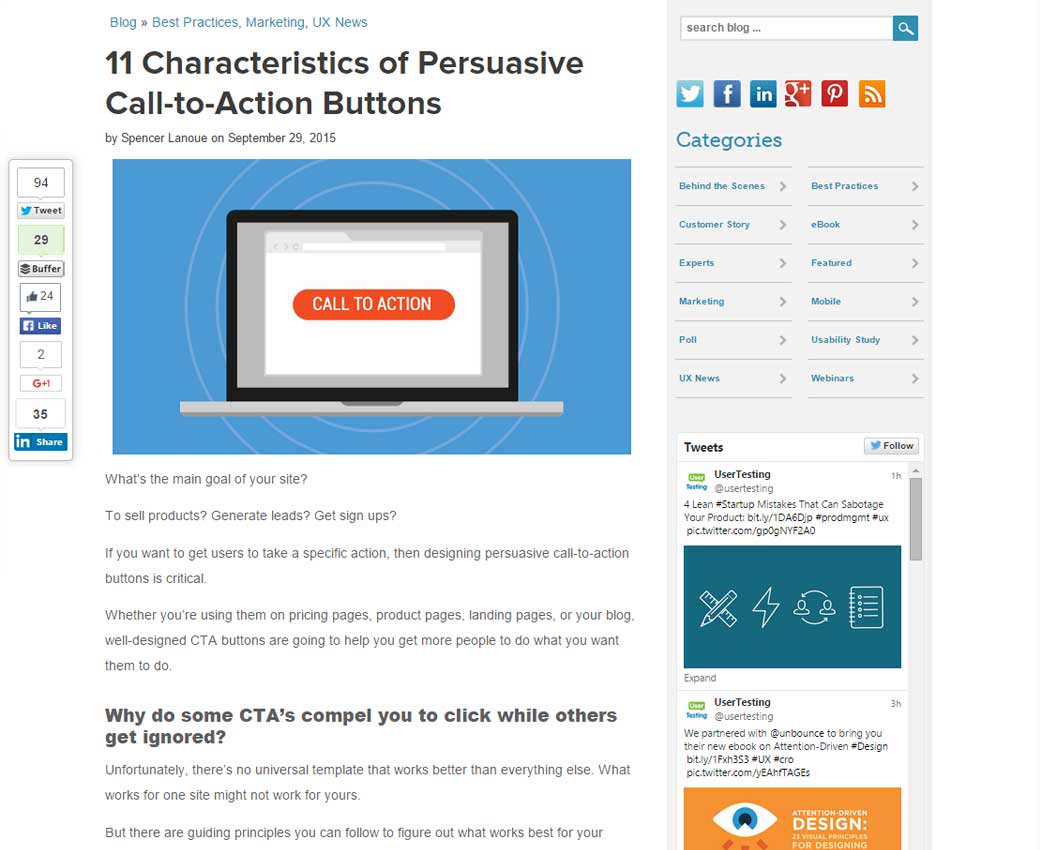 11 Characteristics of Persuasive Call-to-Action Buttons