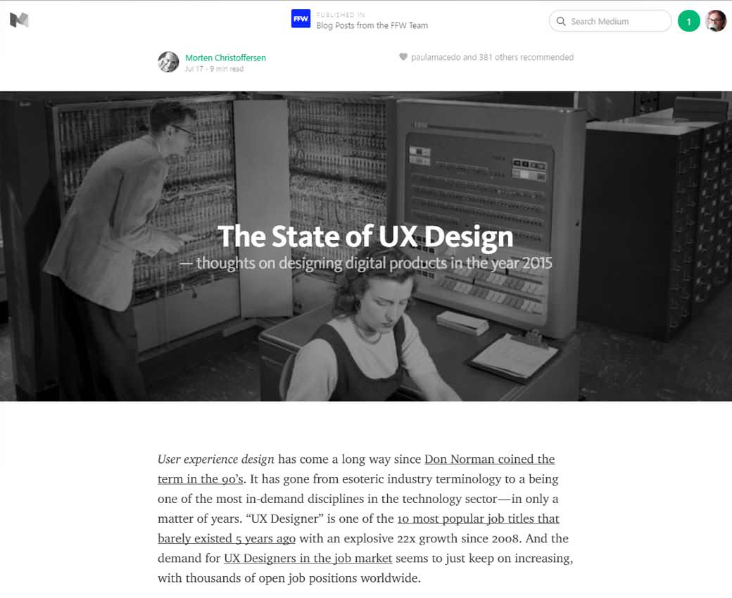 The State of UX Design